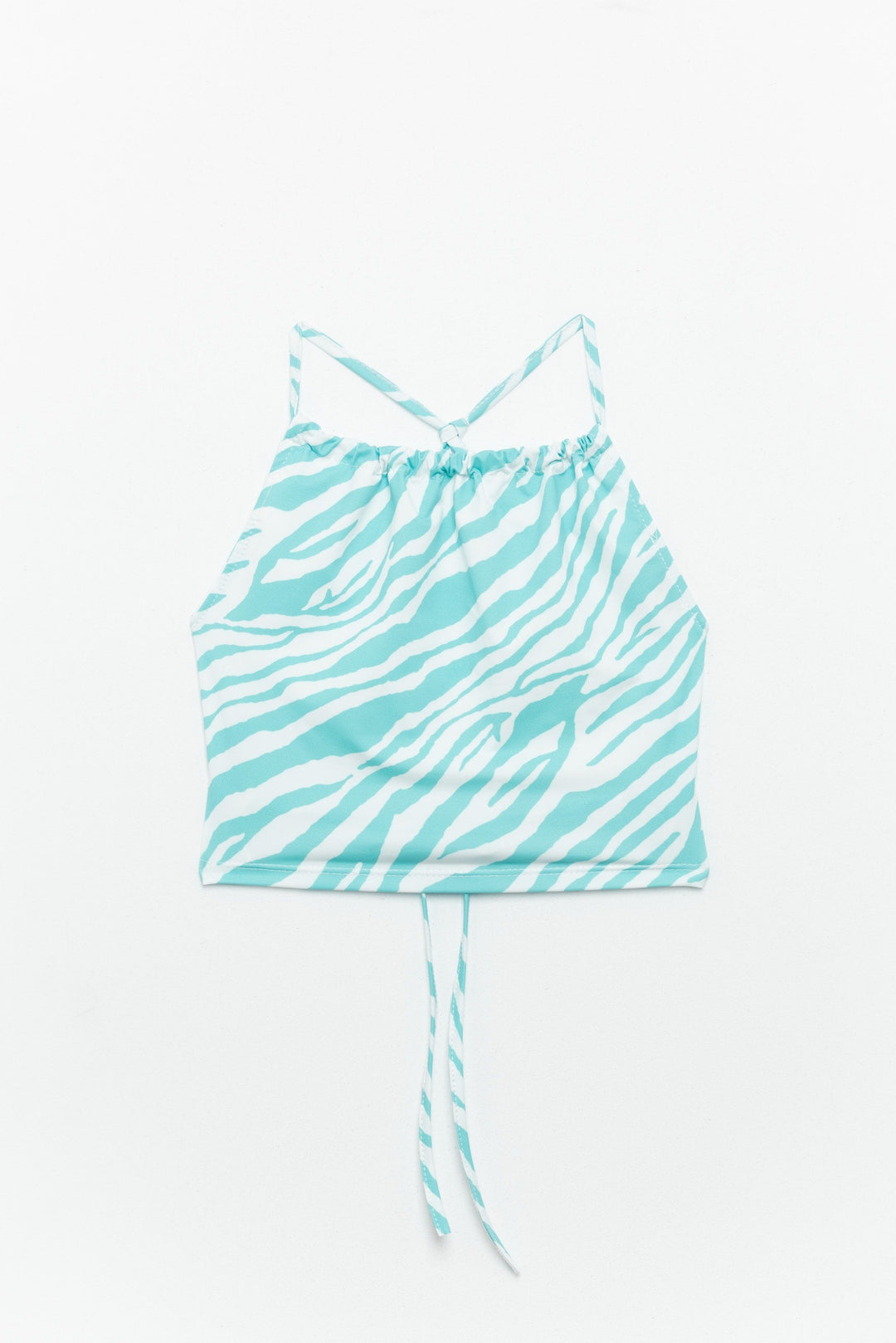Bailey Zebra Mint Crop Top Top Routines Fashion