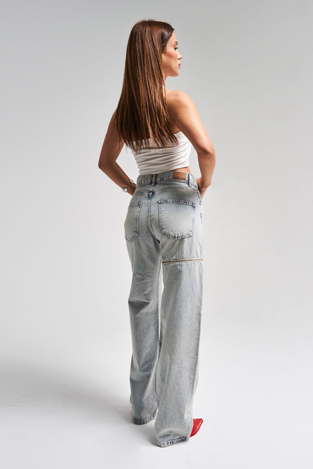 Routines Ring Detail Straight Jeans 4020 Jeans Routines Fashion