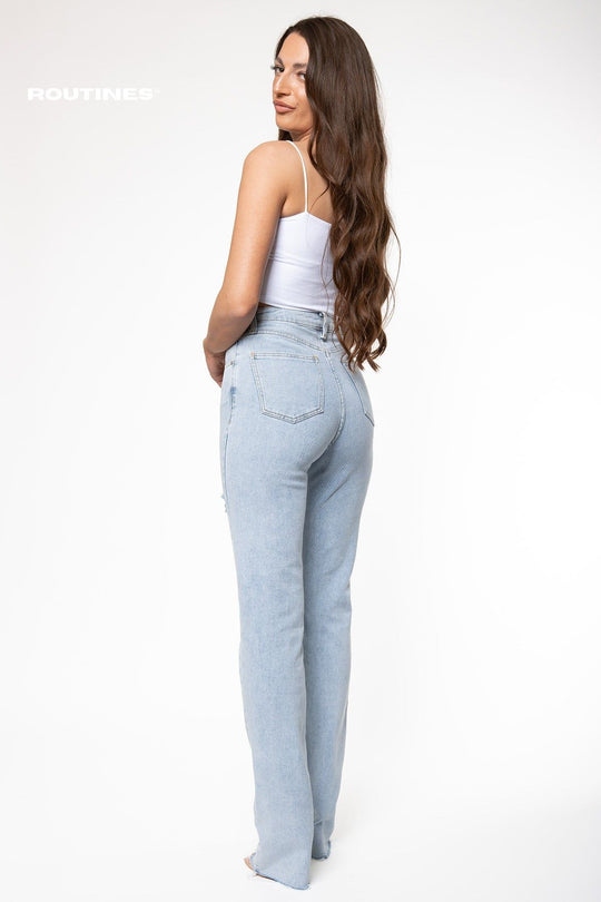 Harper Stretch Straight Leg Jeans - EXTRA TALL Jeans Routines Fashion   