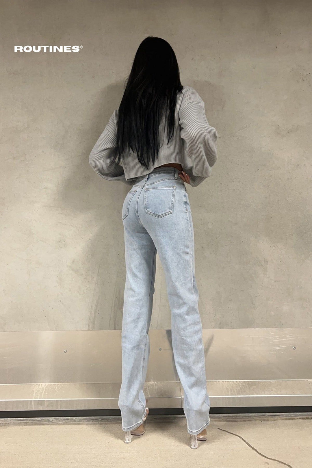Remilia Stretch Straight Leg Jeans - EXTRA TALL Jeans Routines Fashion   
