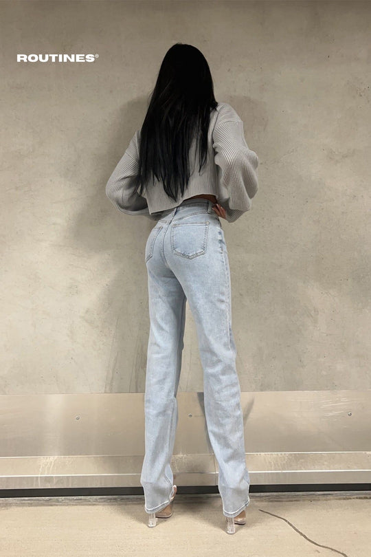 Remilia Stretch Straight Leg Jeans - EXTRA TALL Jeans Routines Fashion   