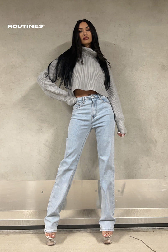 Remilia Stretch Straight Leg Jeans - EXTRA TALL Jeans Routines Fashion   