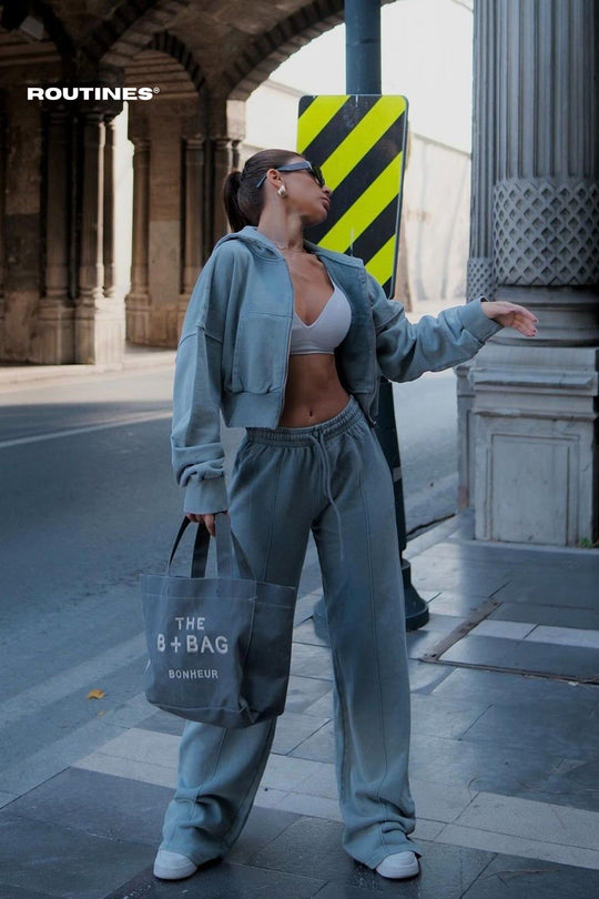 Routines Acid Wash Two Piece Jogger Set - Tall 244 Set Routines Fashion   