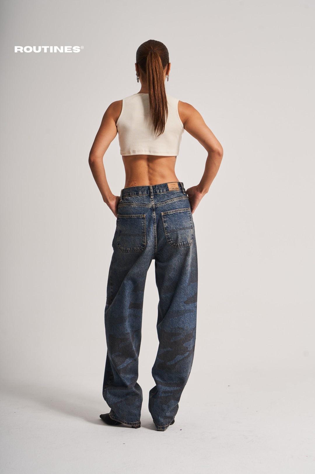 Routines Camouflage Straight Jeans 3602 Jeans Routines Fashion   