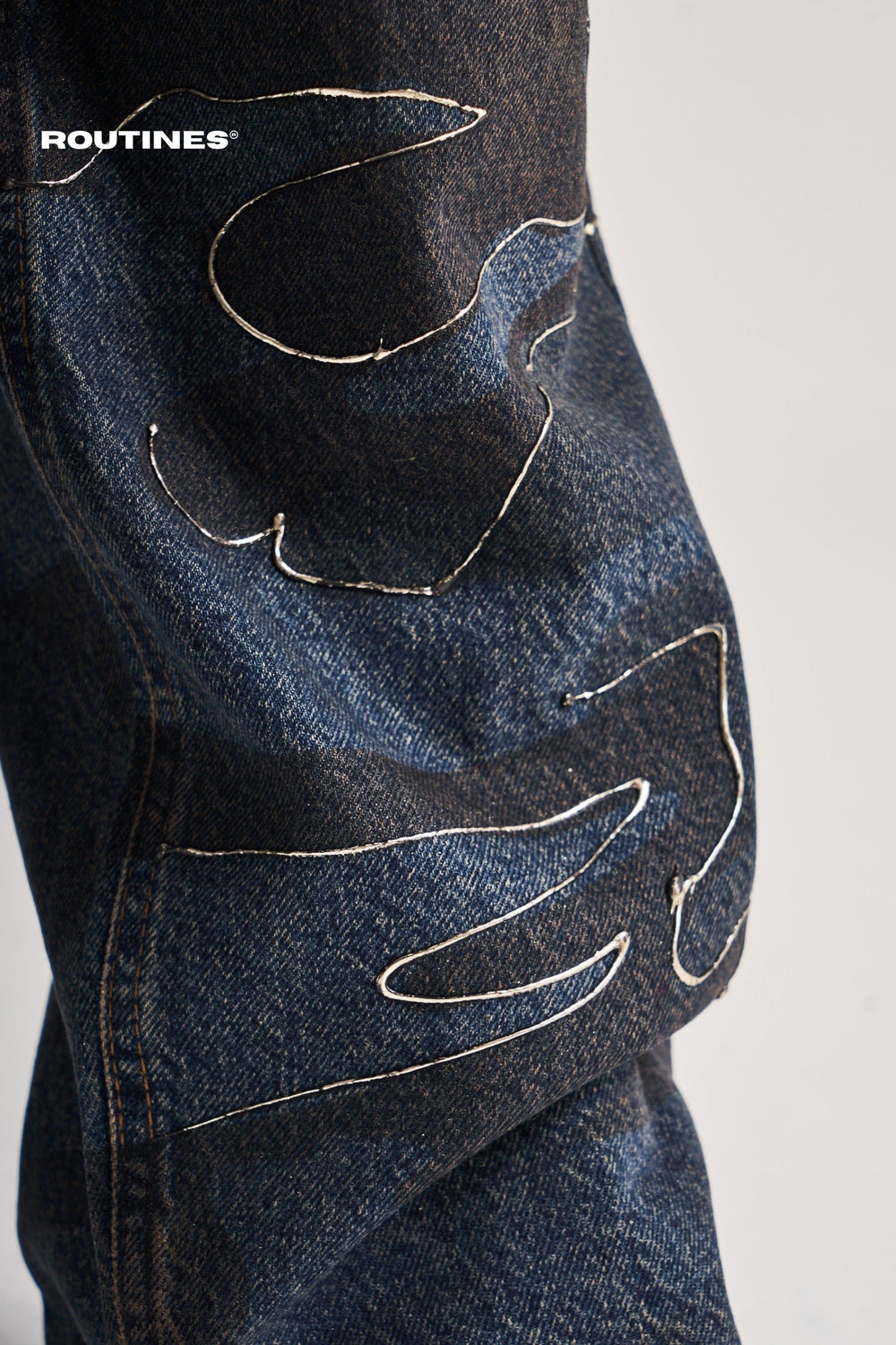 Routines Camouflage Straight Jeans 3602 Jeans Routines Fashion   