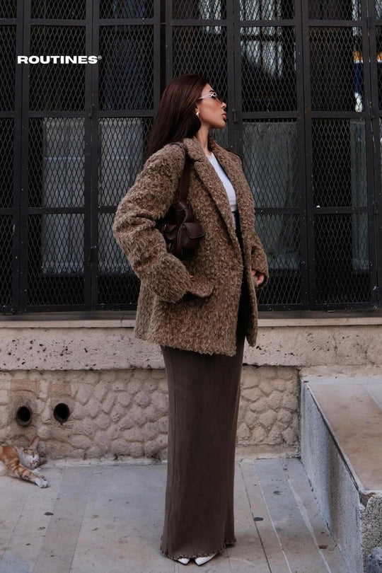 Routines Fluffy Oversized Blazer 2024109 Blazer Routines Fashion   
