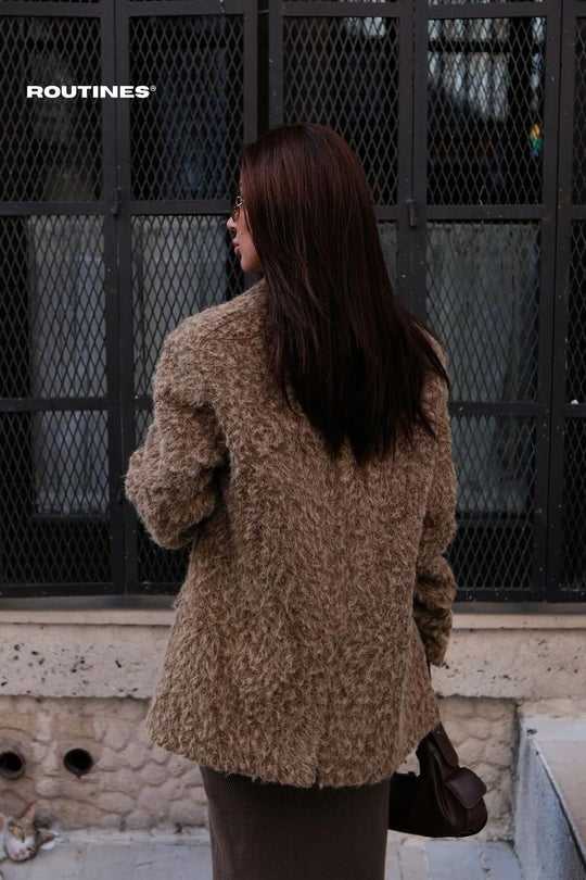 Routines Fluffy Oversized Blazer 2024109 Blazer Routines Fashion   