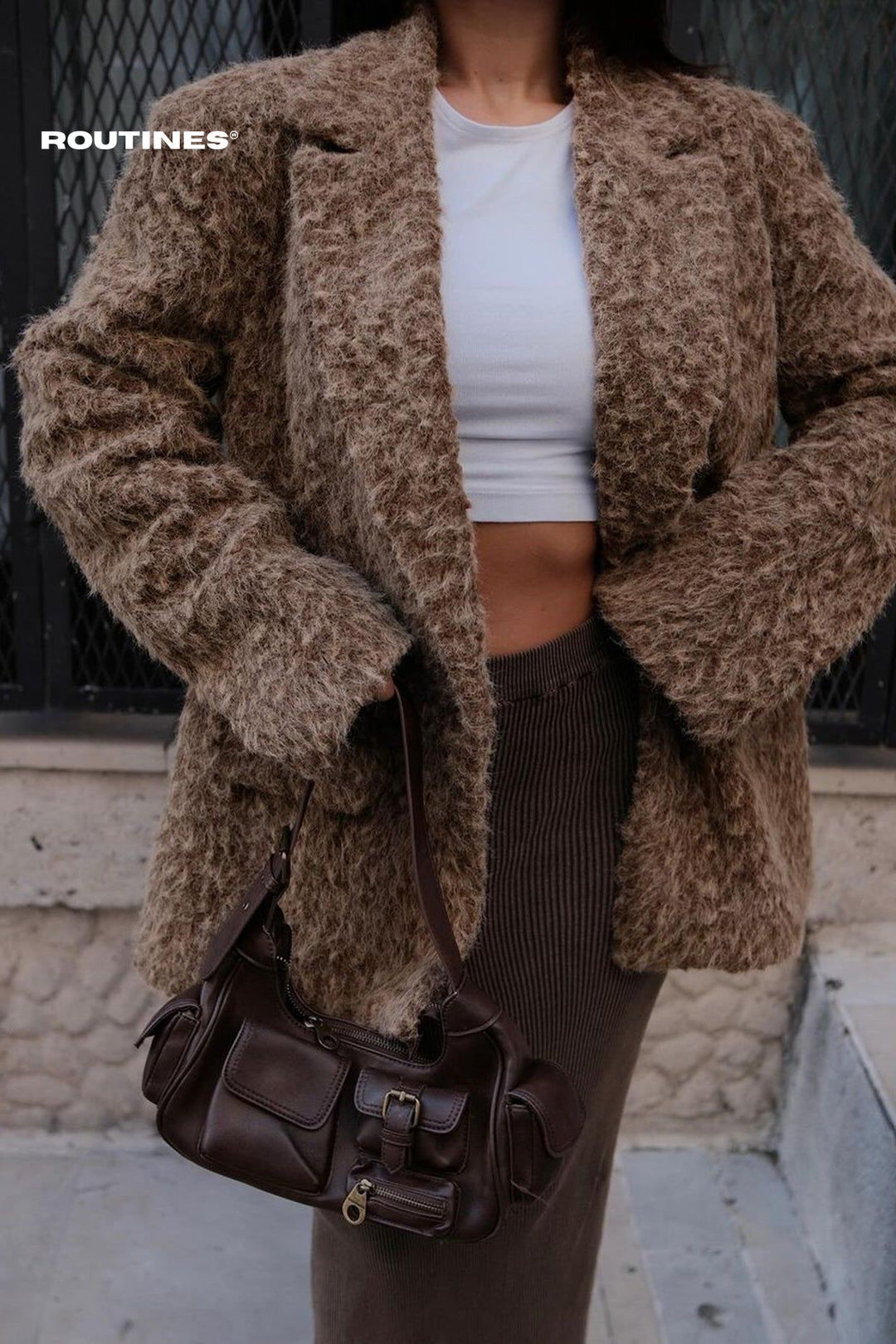 Routines Fluffy Oversized Blazer 2024109 Blazer Routines Fashion   