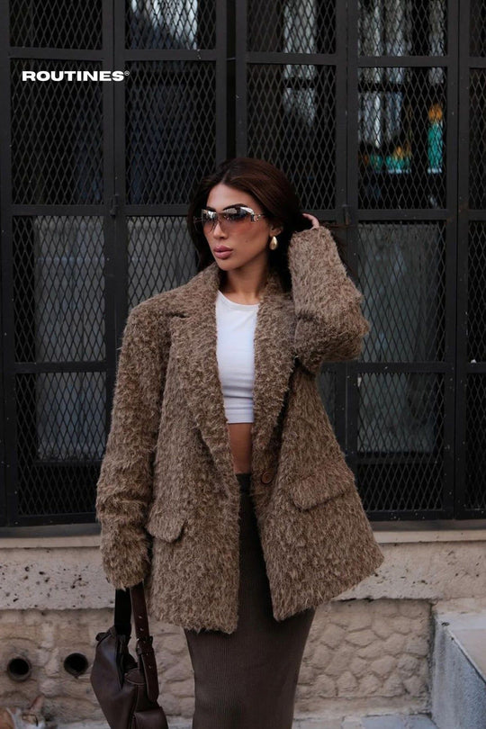 Routines Fluffy Oversized Blazer 2024109 Blazer Routines Fashion   