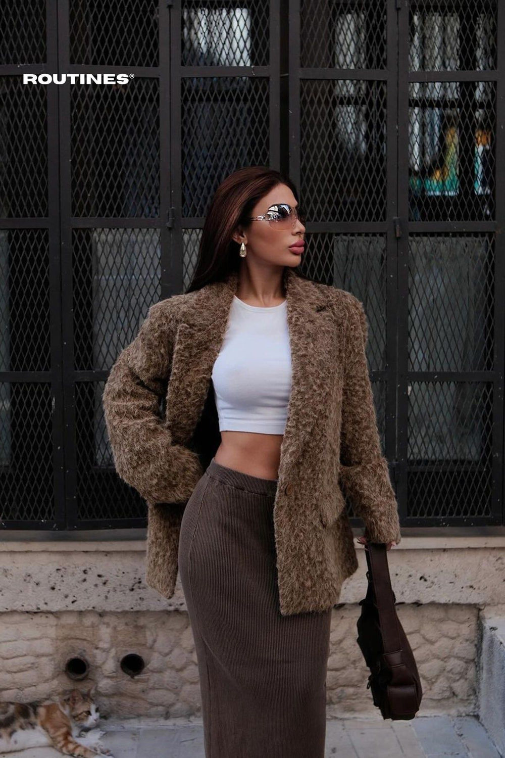 Routines Fluffy Oversized Blazer 2024109 Blazer Routines Fashion   