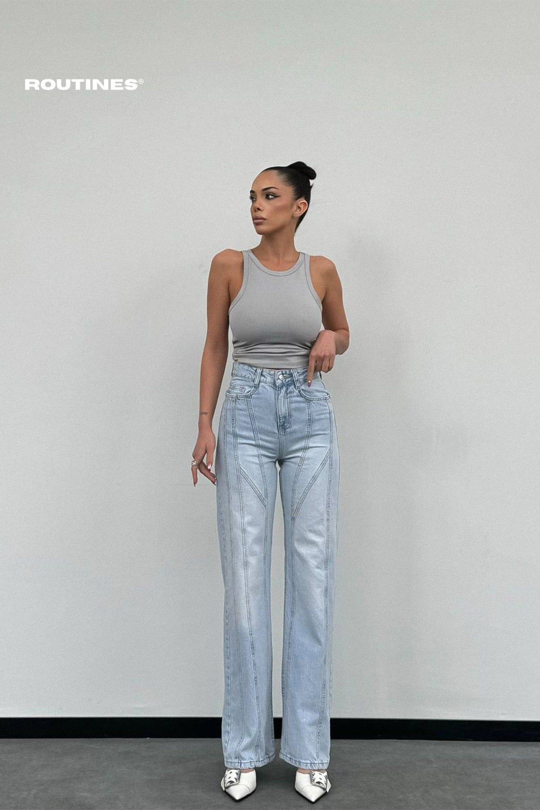 Routines Lined Straight Leg Jeans 1259 Jeans Routines Fashion   