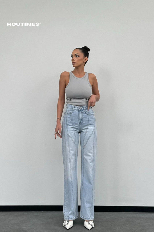 Routines Lined Straight Leg Jeans 1259 Jeans Routines Fashion   