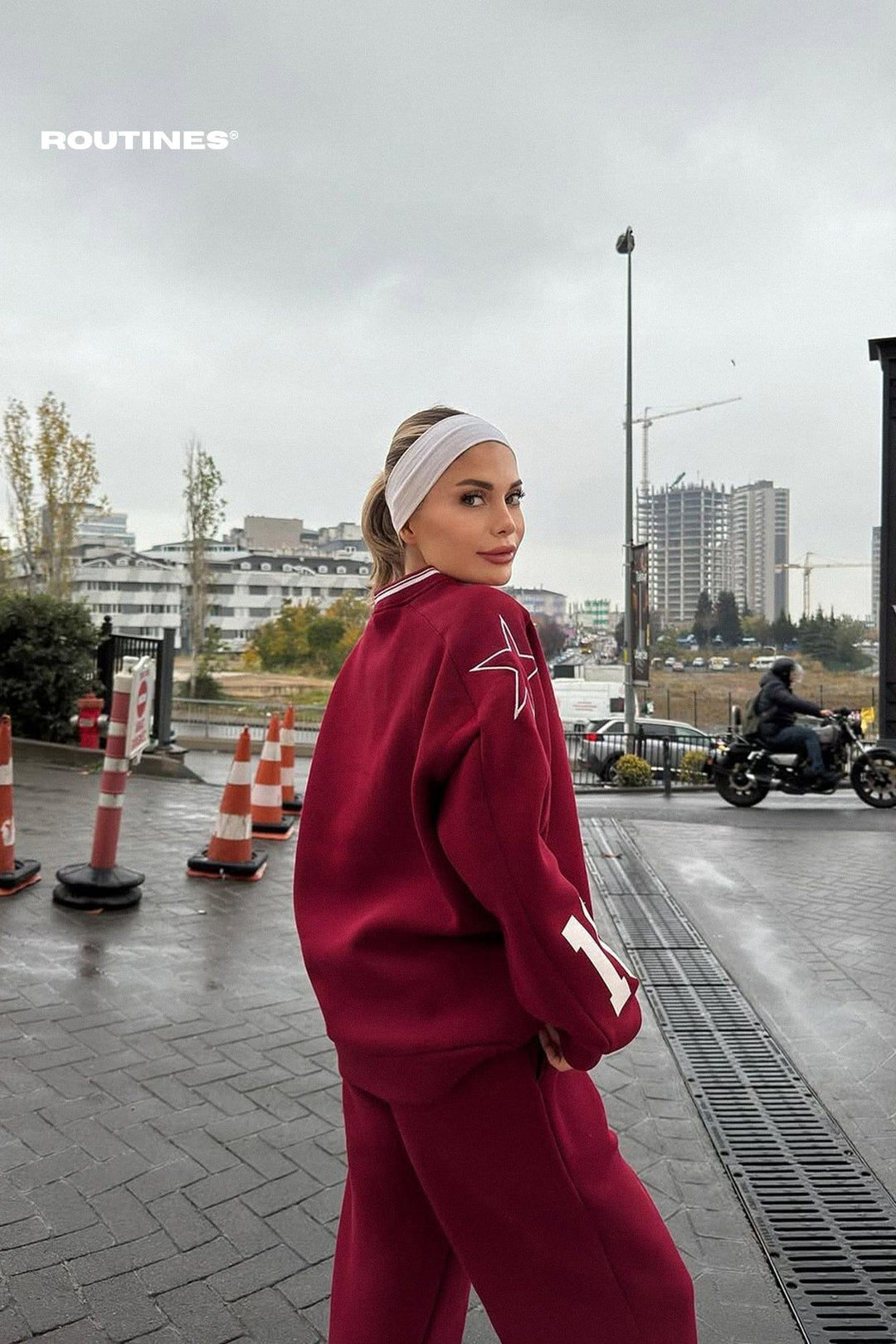 Routines Tenstar Tracksuit - Burgundy 4767 Set Routines Fashion