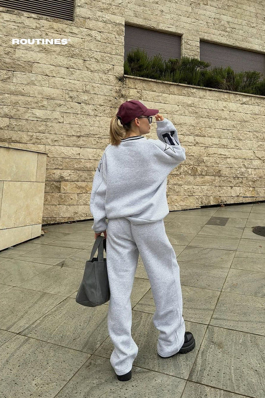Routines Tenstar Tracksuit - Melange Grey 4767 Set Routines Fashion