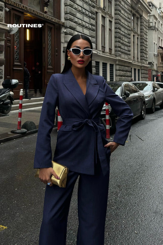 Routines Two Piece Suit - Denim Blue 10022 Set Routines Fashion