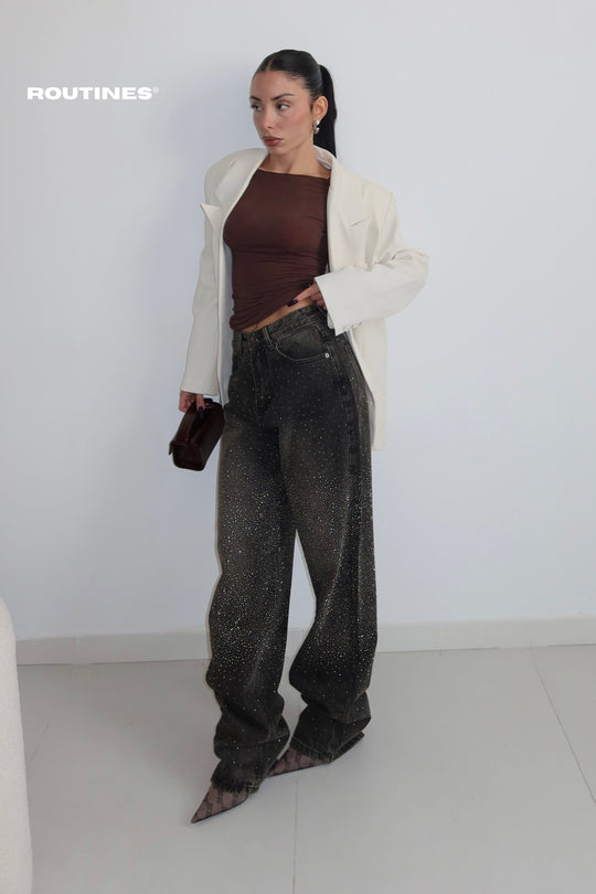 Routines Vintage Diamonds Straight Leg Jeans 3279 Jeans Routines Fashion
