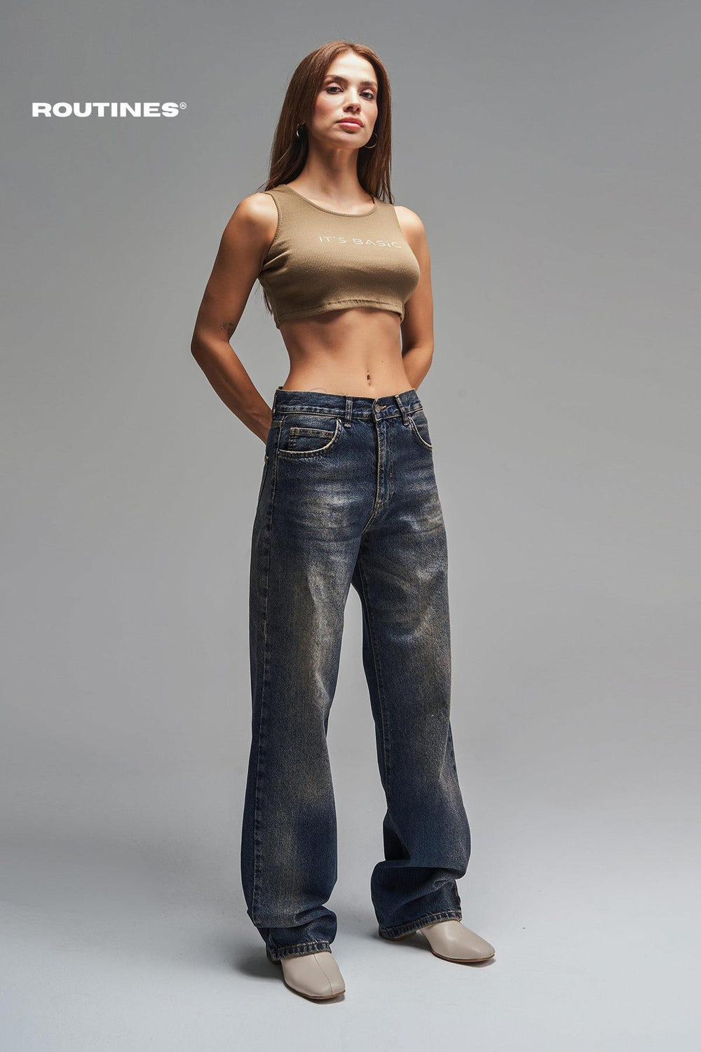 Routines Vintage Straight Leg Jeans 2880 Jeans Routines Fashion   