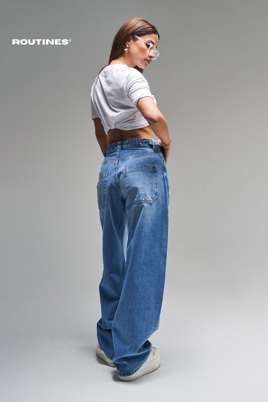 Routines Baggy Ripped Straight Jeans 2961 Jeans Routines Fashion