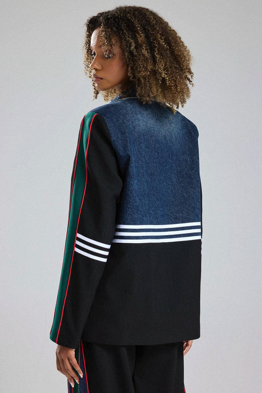 Routines Blazer Two Piece Denim Set - Black 1693