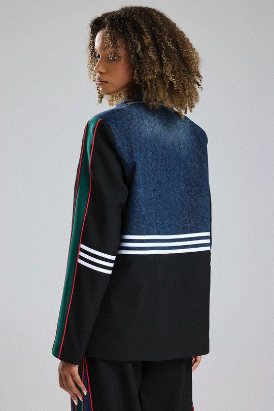 Routines Blazer Two Piece Denim Set - Black 1693