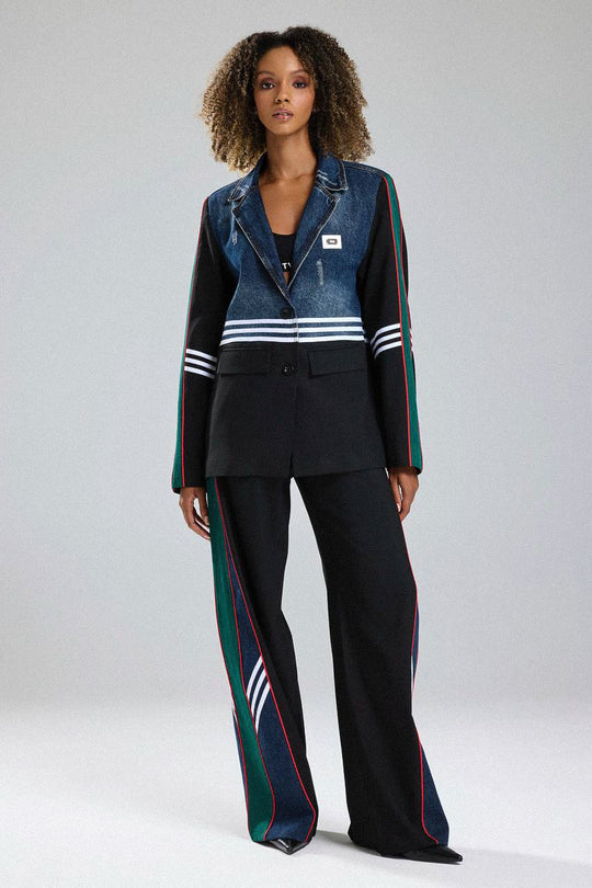 Routines Blazer Two Piece Denim Set - Black 1693
