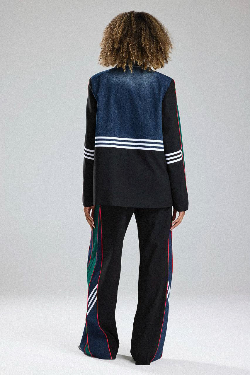 Routines Blazer Two Piece Denim Set - Black 1693
