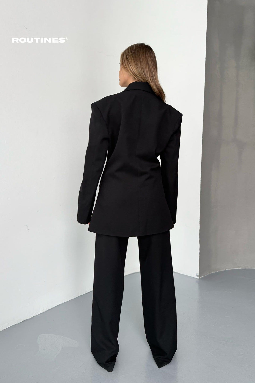 Routines Blazer Two Piece Stretch Set - Black 256S2147 Set Routines Fashion