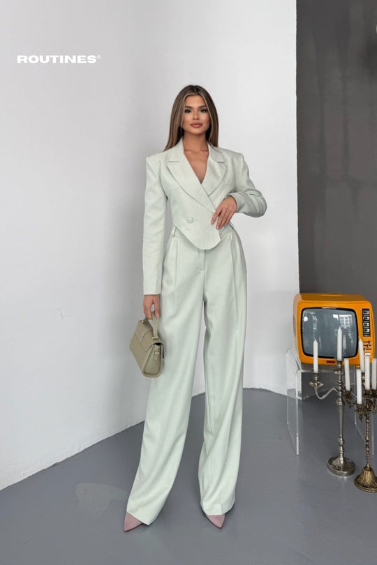 Routines Blazer Two Piece Stretch Set - Mint 256S2107 Set Routines Fashion