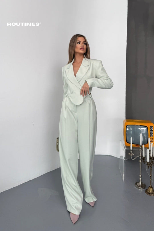 Routines Blazer Two Piece Stretch Set - Mint 256S2107 Set Routines Fashion