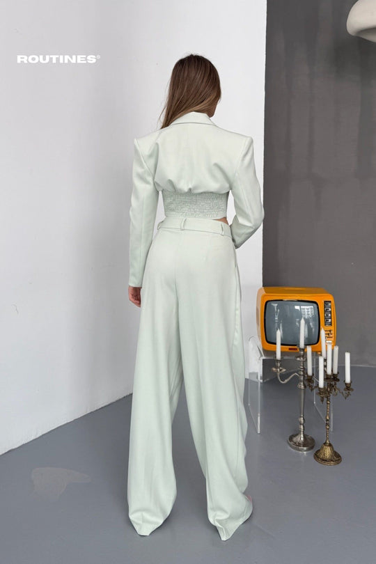 Routines Blazer Two Piece Stretch Set - Mint 256S2107 Set Routines Fashion