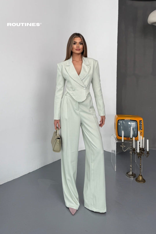 Routines Blazer Two Piece Stretch Set - Mint 256S2107 Set Routines Fashion