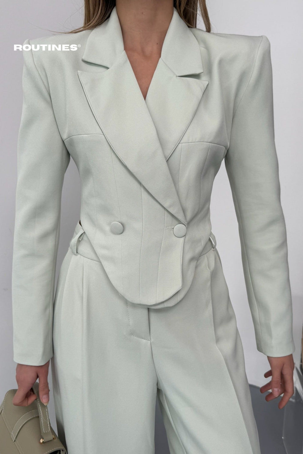 Routines Blazer Two Piece Stretch Set - Mint 256S2107 Set Routines Fashion