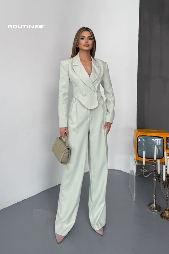 Routines Blazer Two Piece Stretch Set - Mint 256S2107 Set Routines Fashion