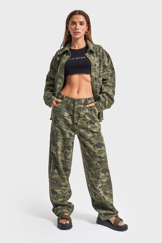 Routines Camouflage Baggy Skater Jeans 3472 Jeans Routines Fashion