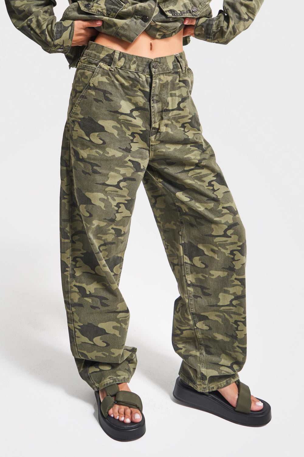 Routines Camouflage Baggy Skater Jeans 3472 Jeans Routines Fashion