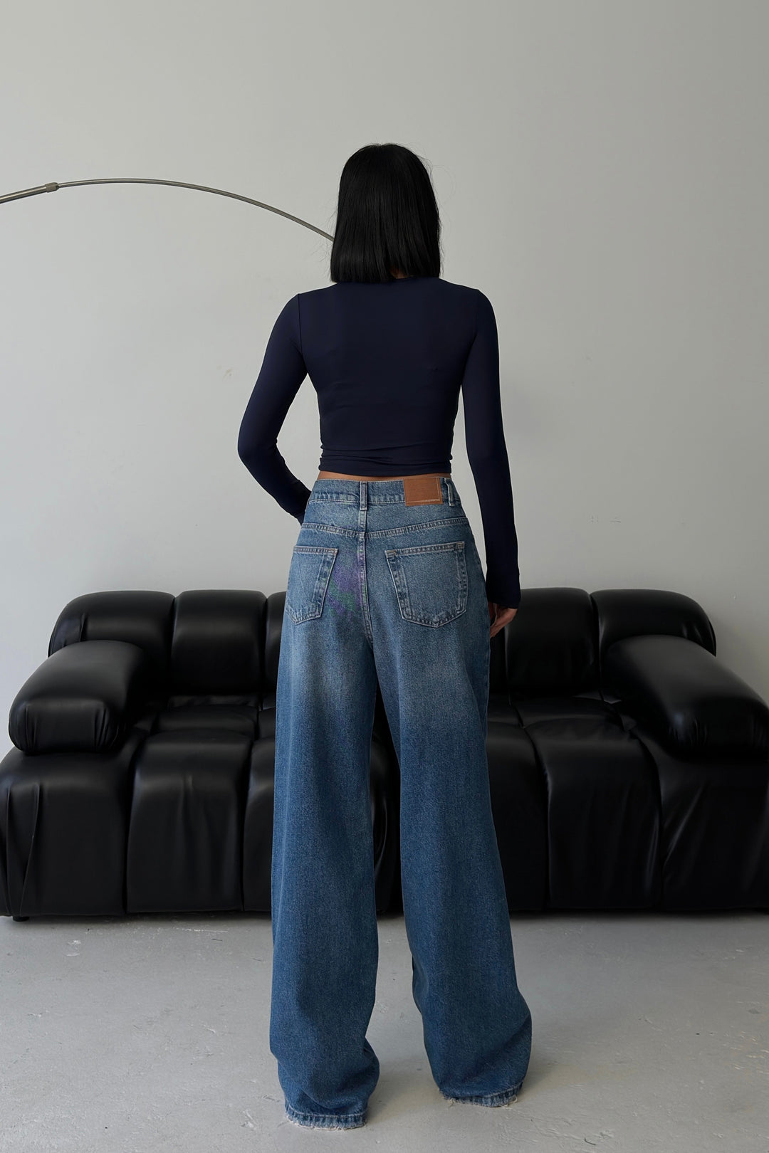 Routines Cross Button Jeans - Dark Blue 3608 Jeans Routines Fashion