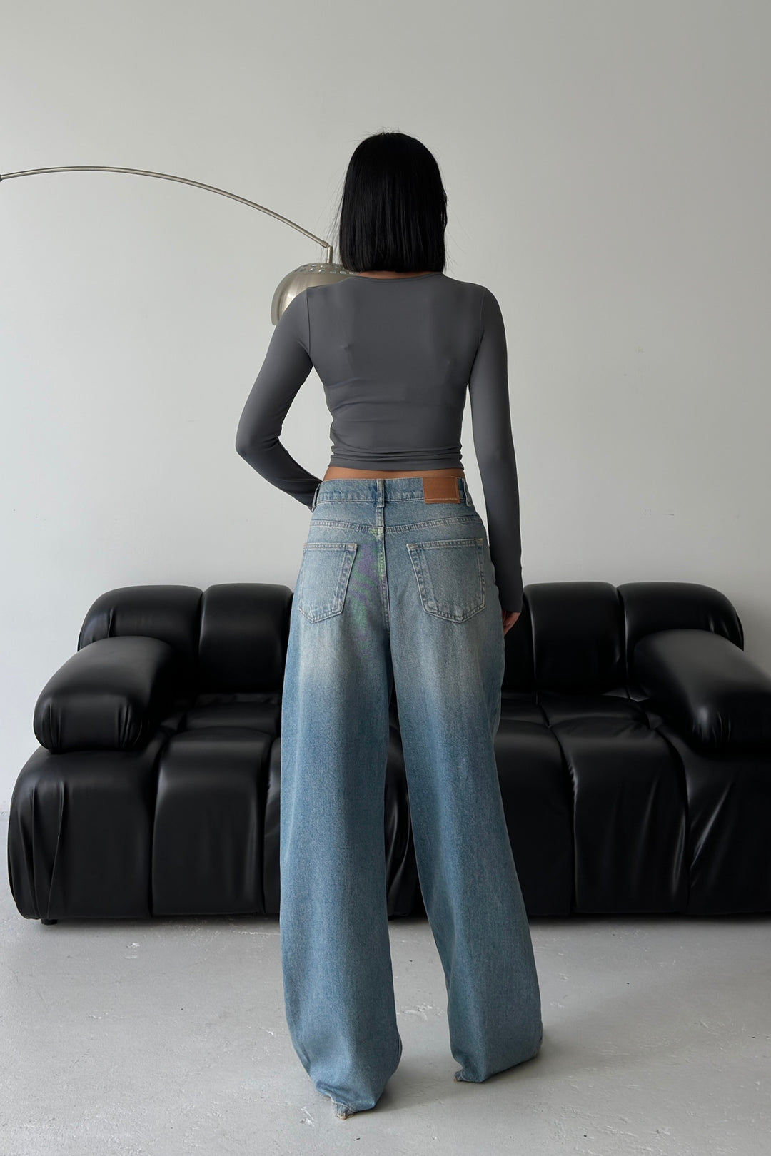 Routines Cross Button Jeans - Vintage Blue 3608 Jeans Routines Fashion