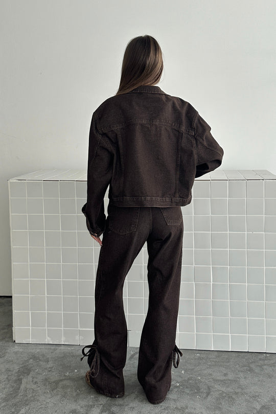 Routines Denim Jacket - Brown D228 Jacket Routines Fashion