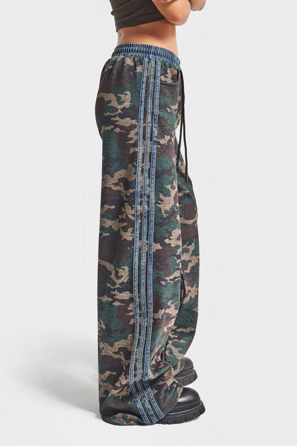 Routines Denim Striped Camouflage Pants 1747 Pants Routines Fashion
