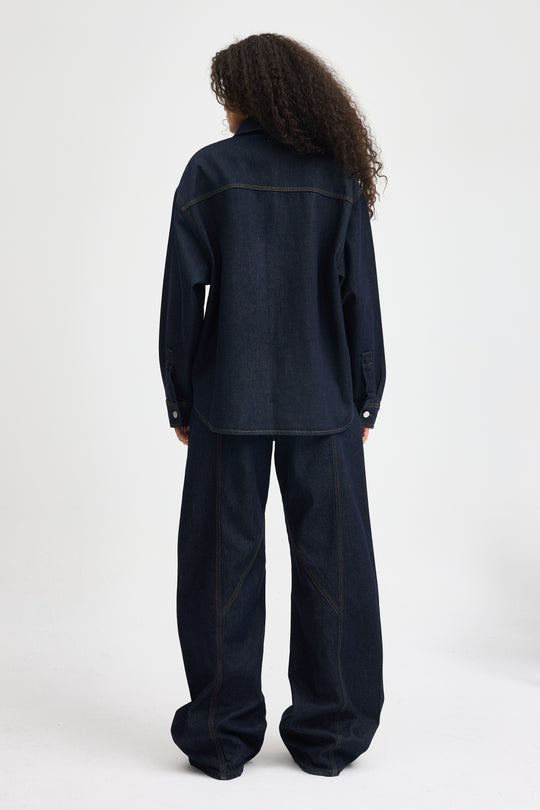 Routines Denim Two Piece Set - Dark Blue - Tall 1459-1