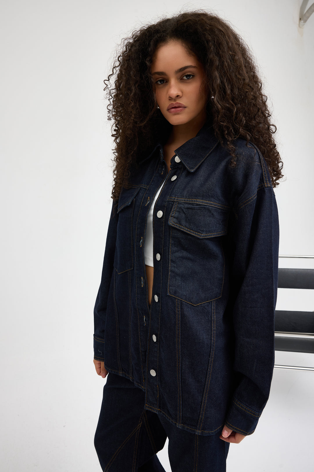 Routines Denim Two Piece Set - Dark Blue - Tall 1459-1