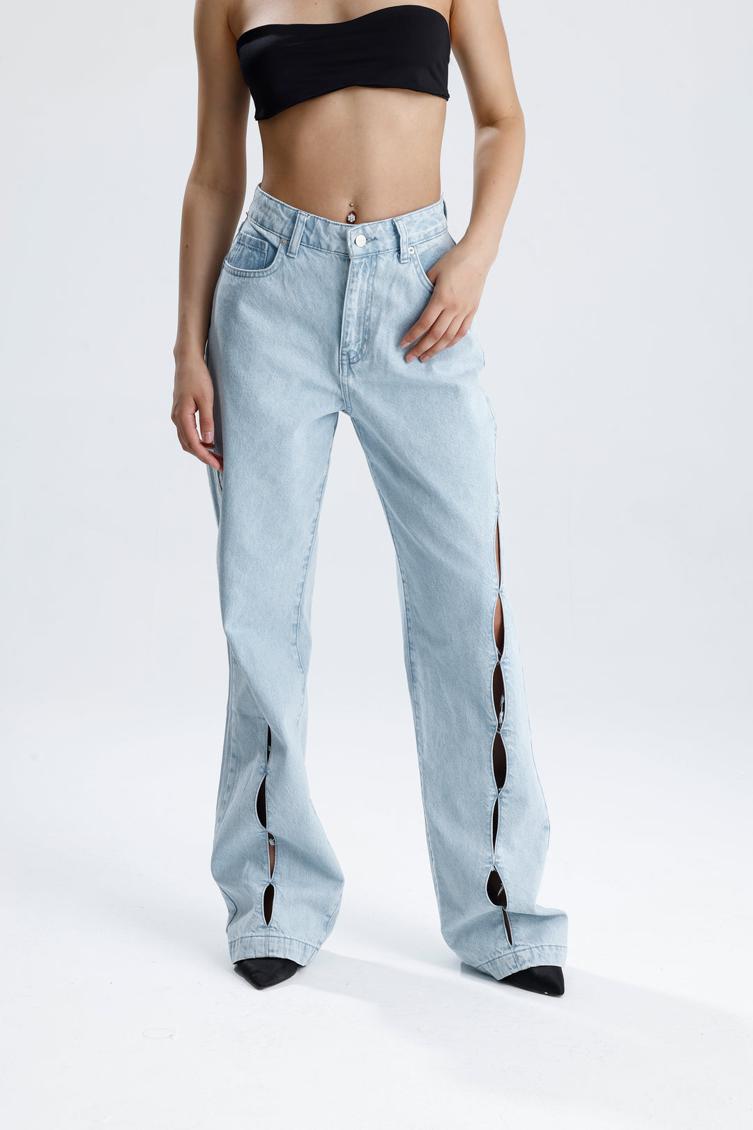 Routines Detaild Straight Leg Jeans 5198 Jeans Routines Fashion