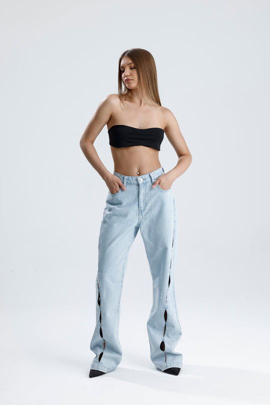 Routines Detaild Straight Leg Jeans 5198 Jeans Routines Fashion