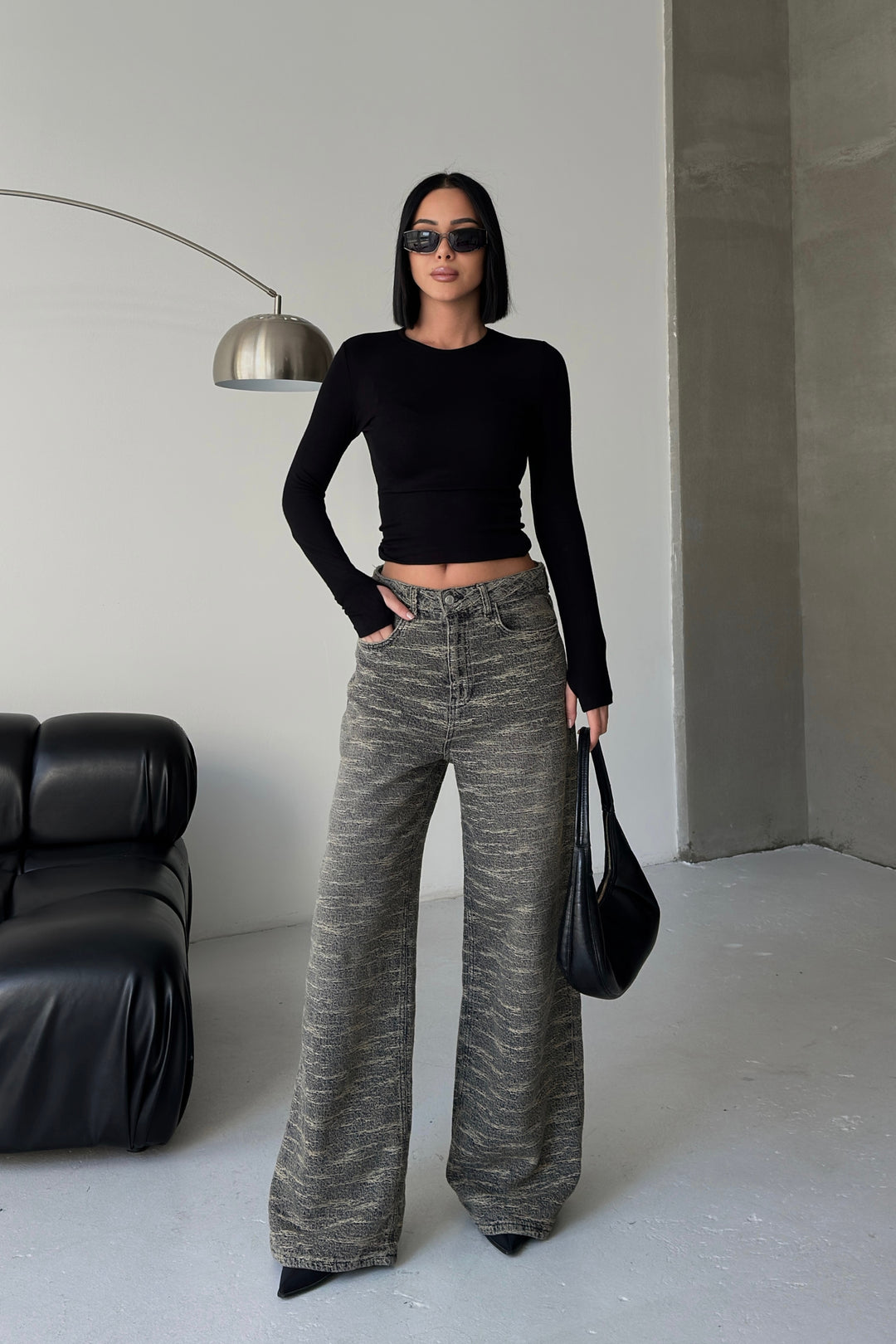 Routines Stretch Longsleeve Top - Black 392 Top Routines Fashion