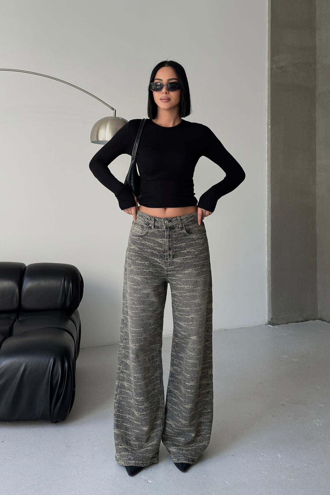 Routines Stretch Longsleeve Top - Black 392 Top Routines Fashion