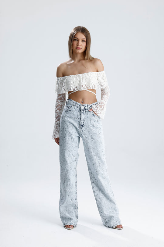 Routines Distressed Straight Leg Jeans 2574 Jeans Routines Fashion