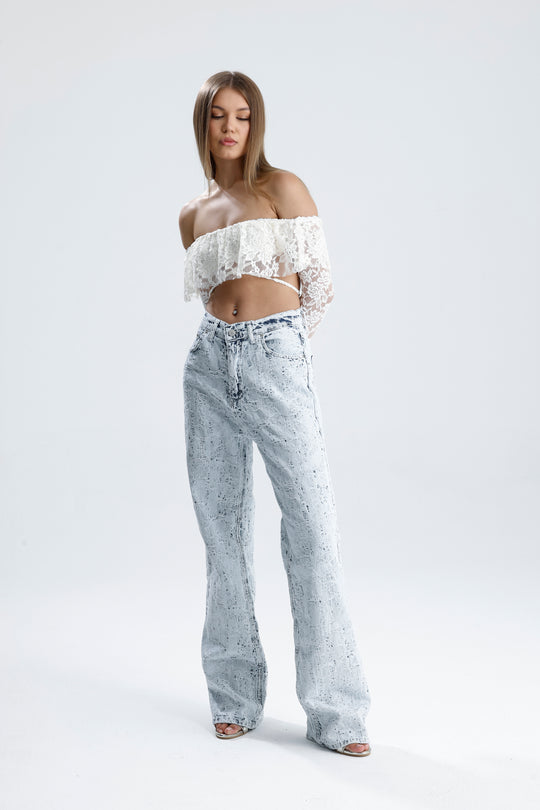 Routines Distressed Straight Leg Jeans 2574 Jeans Routines Fashion