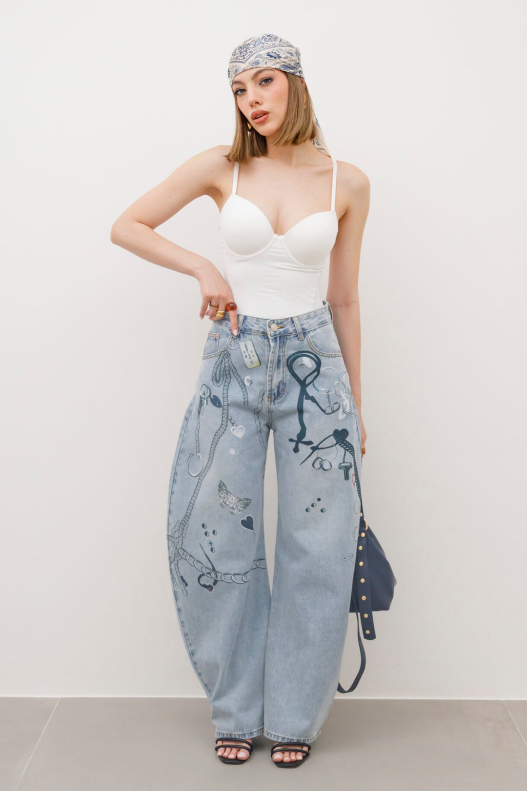 Routines Graffiti Baggy Jeans 10690 Jeans Routines Fashion