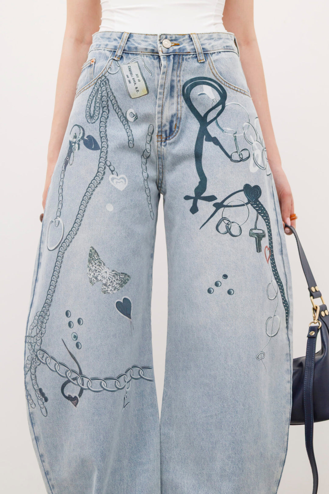 Routines Graffiti Baggy Jeans 10690 Jeans Routines Fashion