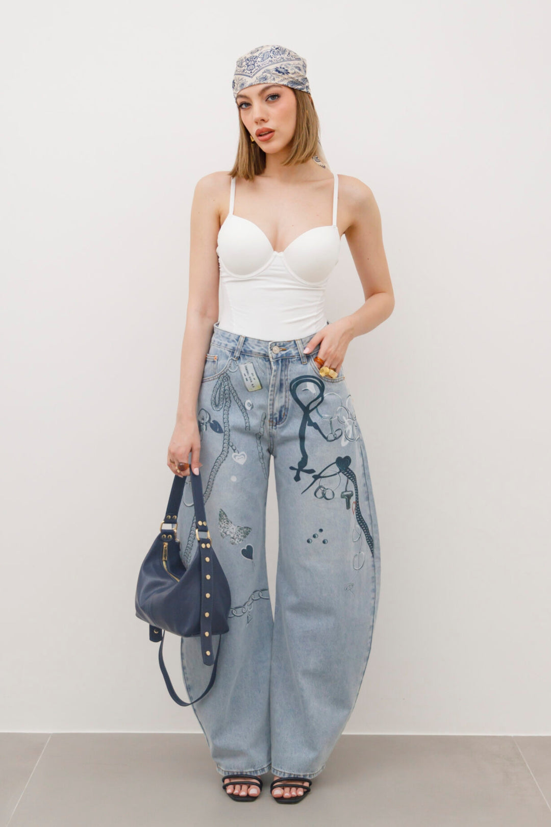 Routines Graffiti Baggy Jeans 10690 Jeans Routines Fashion